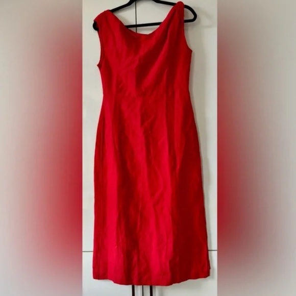 NWT Size L By Anthropologie One-Shoulder Column Midi Dress - Picture 3 of 8